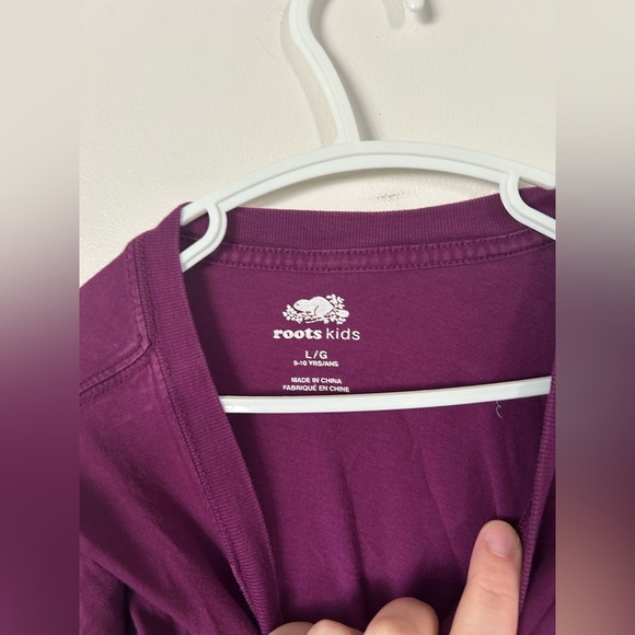 Roots Canada Hockey Purple Long Sleeve Size Large (9-10 Big Kids) - Picture 6 of 8